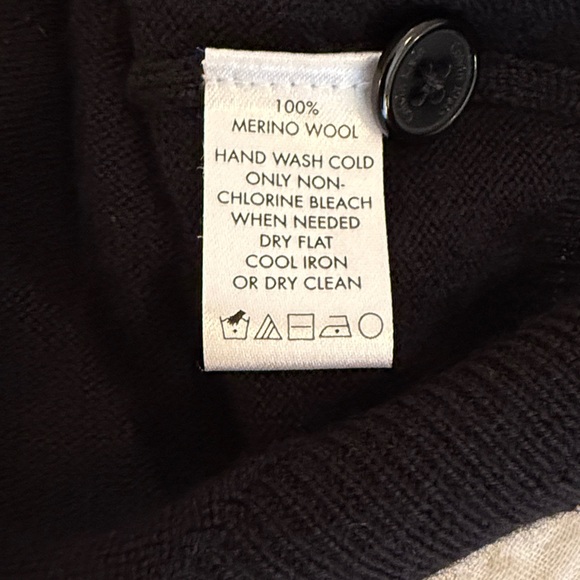 Men's Calvin Klein Black 100% Merino Wool Sweater - Picture 7 of 7